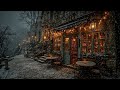 Gloomy Winter Cafe in Victorian Winter Night | Dark Academia Cello | To Relax and Relieve Stress