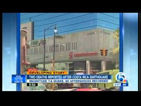 Costa Rica earthquake rattles buildings, 1 dead