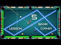 5 Rail Bank Shots TUTORIAL - 8 Ball Pool Basic Trick Shots Lesson