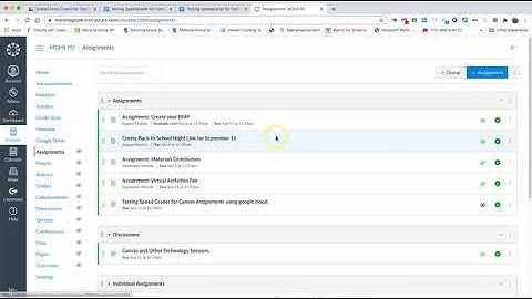 Creating Assignments in Canvas using Google Drive Cloud Assignments