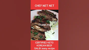 CERTIFIED KETO KOREAN BEEF GALBI Easy Recipe CHEF NET NET Shorts 