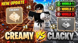 CREAMY VS CLACKY KEYS +1 Speed Keyboard Escape Candy & Chocolate World 1,2&3 All Stages screenshot 1