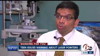 Teen injured by Laser pointer warns others about how dangerous they can be Profile