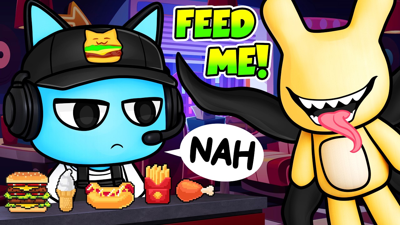 Working at a ANIMAL DINER in Roblox!