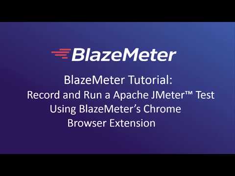 Record and Run a JMeter Test Using the Chrome Browser Extension