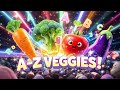 ABC Phonics Song For Preschoolers | Vegetables A-Z | Nursery Rhymes | Kidsy Bitsy