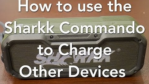 How to use the Sharkk Commando Bluetooth Speaker as a Powerbank