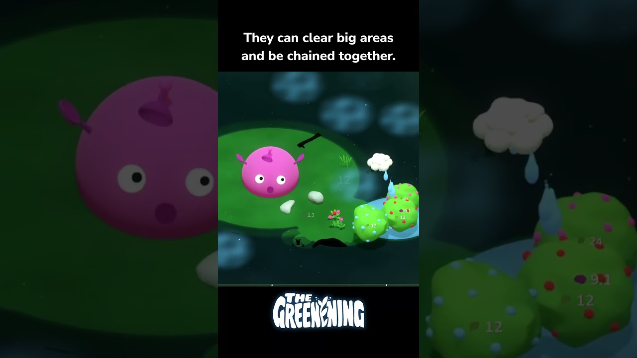 New gameplay mechanic: Water clusters! (also: Bushes!) 