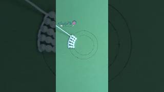 viral circle design hand embroidery. #stitch #trending #reels #tutorial #embroidery #shorts #beads