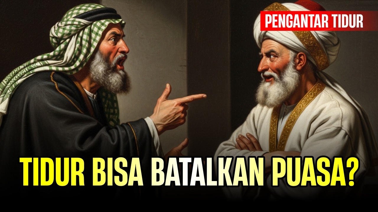 TIDUR SEHARIAN BATALKAN PUASA? JAWABAN ABU NAWAS BIKIN SYEKH SOMBONG TERDIAM!