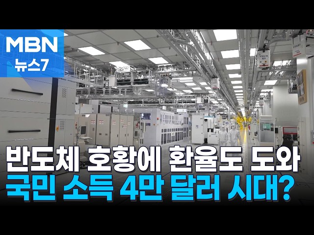 올해 국민소득 '꿈의 4만 달러 시대' 열리나 [MBN 뉴스7]