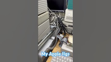 Old school Apple IIgs with MFM hard drive and Transwarp GS #retrocomputing