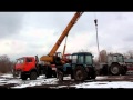 Работа автокрана Ивановец 25 тонн.