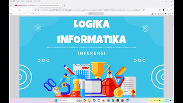 Video tugas Logika Informatika ( Inferensi ) dari Kelompok 1