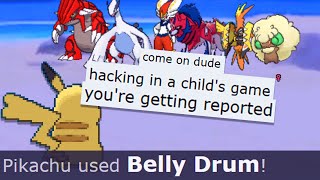 BELLY DRUM PIKACHU made him think I was HACKING