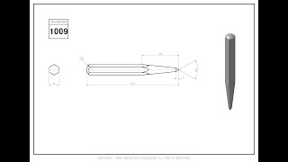 SolidEdge Basic Level 1009 Part Tutorial (Tutorial SolidEdge Nivel Basico Pieza 1009) Revolve