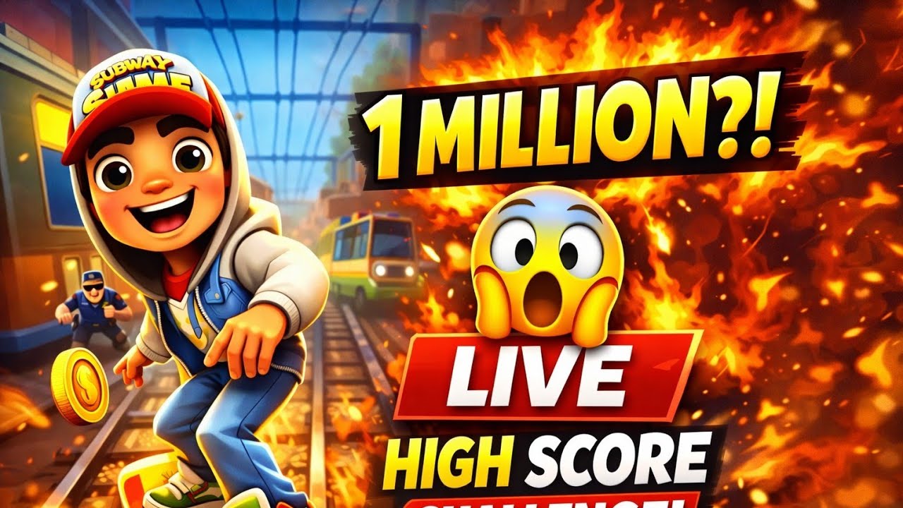 🔴 INSANE High Score LIVE 😱 | Subway Surfers 1 Million Challenge