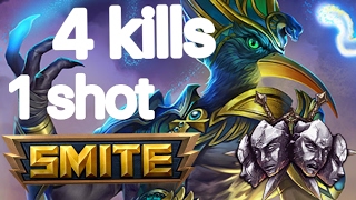 Smite Thoth 1 shot 4 kills