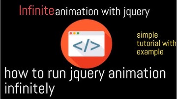 How to Run JQUERY Animate Function Infinitely | JQUERY Animation Tutorial with Simple Logo Animation