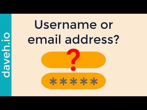 Uniquely identify users for signup and login: username or email address?