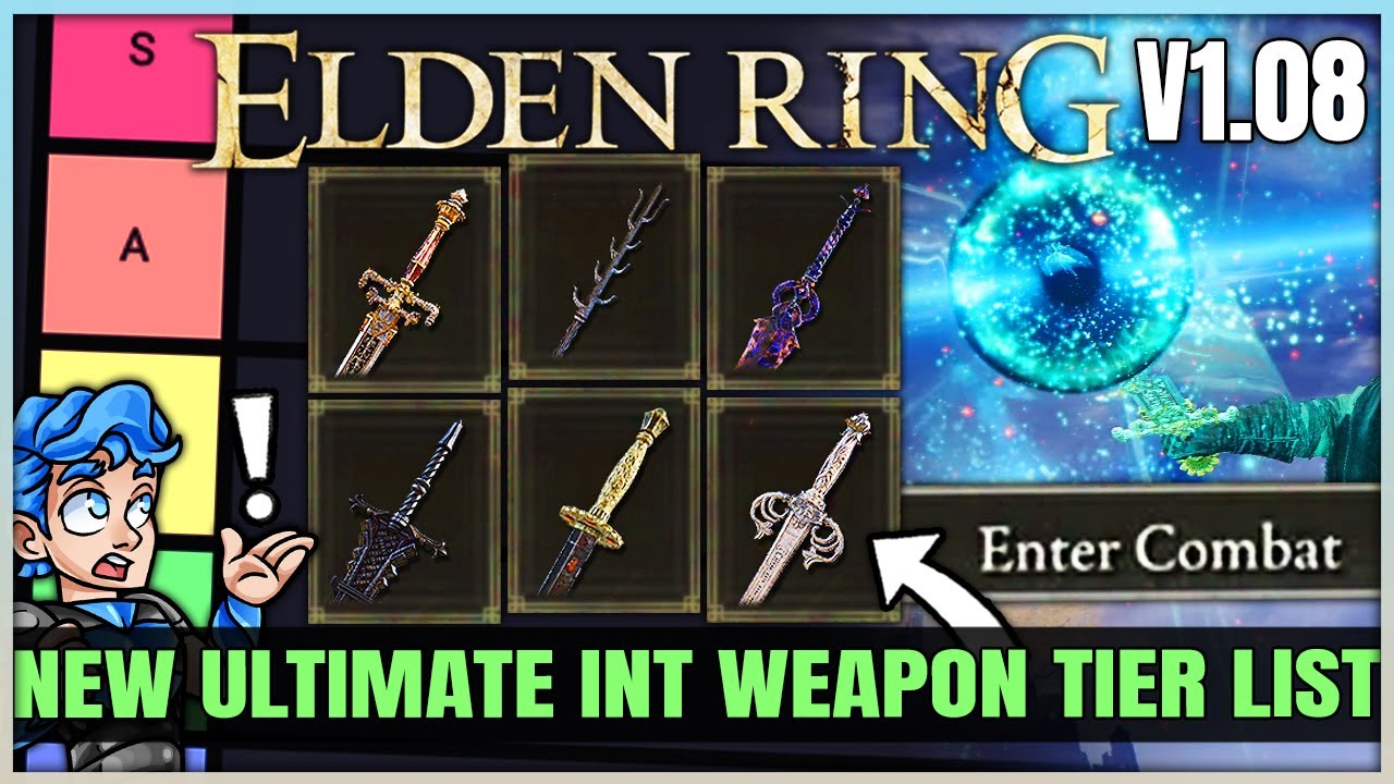 The MOST POWERFUL Int Weapon Tier List - Best Highest Damage Intelligence  Weapons Elden Ring 1.08! - YouTube
