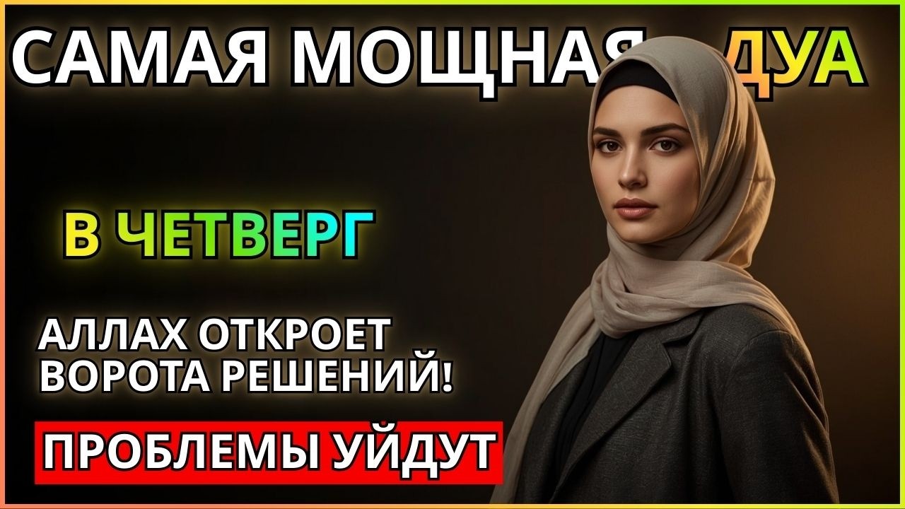 💞САМАЯ СИЛЬНАЯ ДУА В ЧЕТВЕРГ! ЖЕЛАНИЯ СБУДУТСЯ, ПРОБЛЕМЫ ИСЧЕЗНУТ!