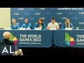 Ukrainian athletes hold press conference at the World Games 2022 in Birmingham