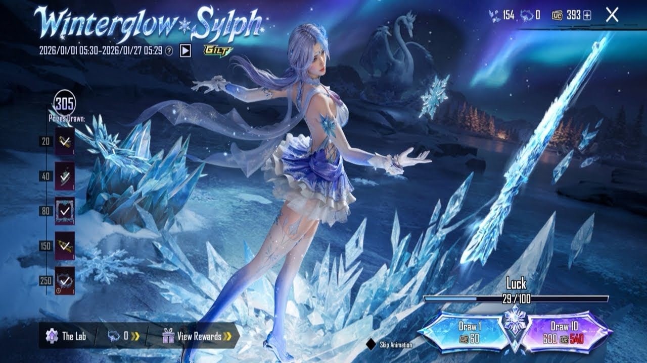 10,000 UC Challenge 😎 | Full Winterglow sylph Ultimate Set Unlocked