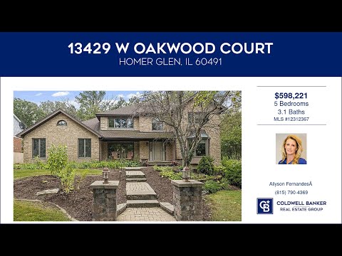 13429 W Oakwood Court, Homer Glen, IL home video tour