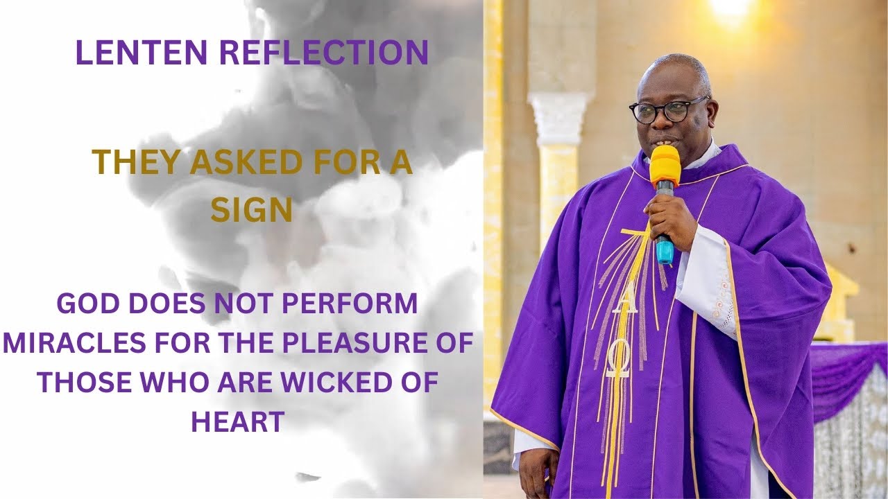 WEDNESDAY FIRST WEEK OF LENT || With Rev. Fr. Dr. Anthony Mario Ozele