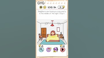Neighbors are having a crazy party in the middle of the night . stop it.! Brain test level 154!