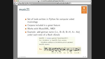 UVic MIR Course Symbolic Music Representations Part II