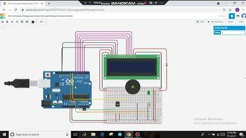 Tinkercad project || Penggunaan sensor suhu berbasis arduino