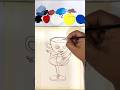 Guess who? Using acrylic #brainrot #missart #howtopaint #beginnerarttips #kids #ballerina