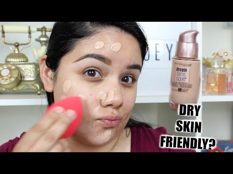 Video: Maybelline Dream Satin Skin Liquid Foundation Review And Shades