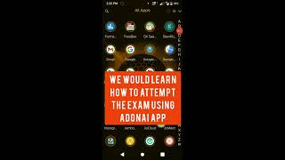 Attempting exam through Adonai Edu app/web browser screenshot 3