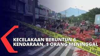 Kecelakaan Beruntun Libatkan Enam Kendaraan, Satu Orang Meninggal Dunia