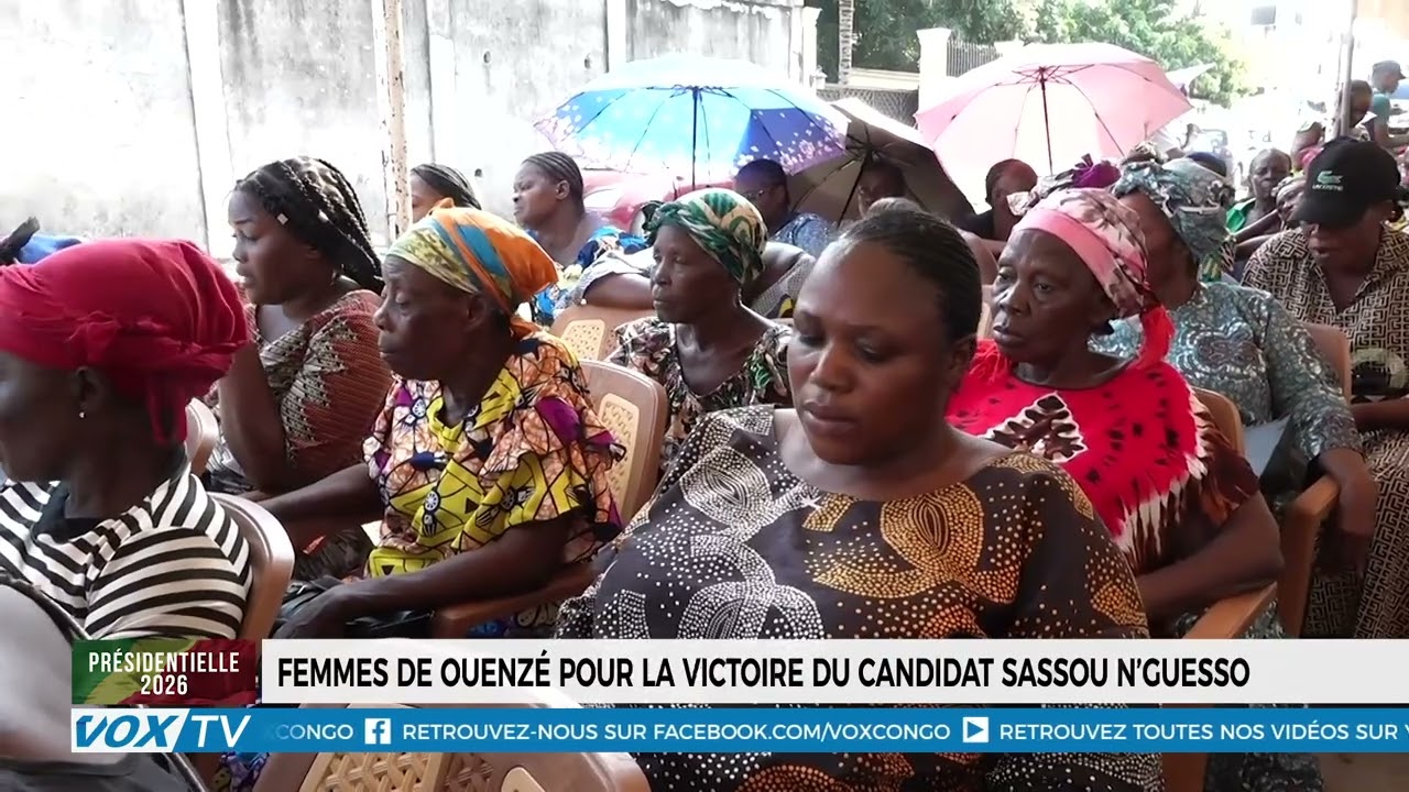 Femmes de Ouenzé pour la victoire du candidat Sassou N’Guesso