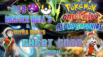 Unlimited Master Balls Cheat Code Pokemon Omega Ruby & Alpha Sapphire #pokemon #viralvideos