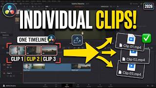 How To Render Individual Clips in DaVinci Resolve 2026 Easy Tutorial!
