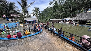 Liburan paling enak berendam air panas di pemandian air panas curug citiis tasikmalaya #wisataalam
