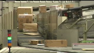 Package distribution center's busiest time