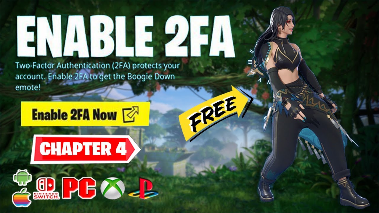 How to ENABLE 2FA FORTNITE (EASY METHOD) (FREE EMOTE) 