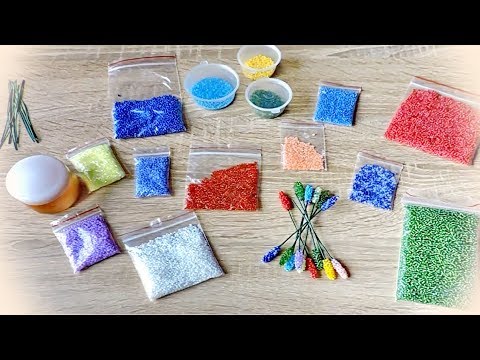 Как сделать тычинки из бисера для цветов из бисера
