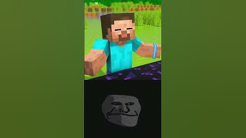 Minecraft zombie power 💪. troll face #like #shorts