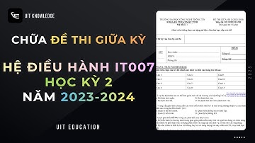 Chữa Đề Thi Giữa Kỳ Hệ Điều Hành Học Kỳ 2 2023-2024 (UIT)