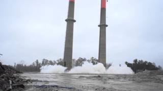 Close-up: Grainger demolition from inside blast radius