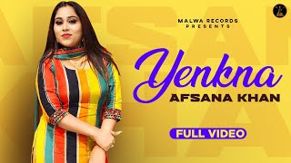 AFSANA KHAN - YENKNA | Babbu | Guri |  Punjabi Songs | Malwa Records