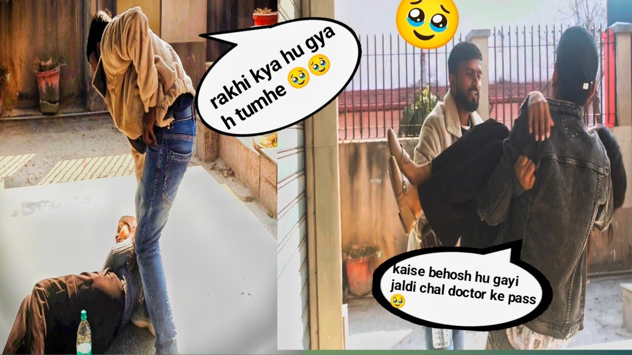Behosh prank on sonu || aaj muje behosh prank ki vajah se chate chate hi padene vale hai || #prank 