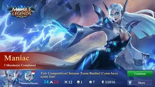 Eudora 2x Maniac | Mobile Legends